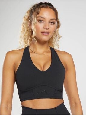 Whitney Simmons Gymshark Longline Sport bra - black